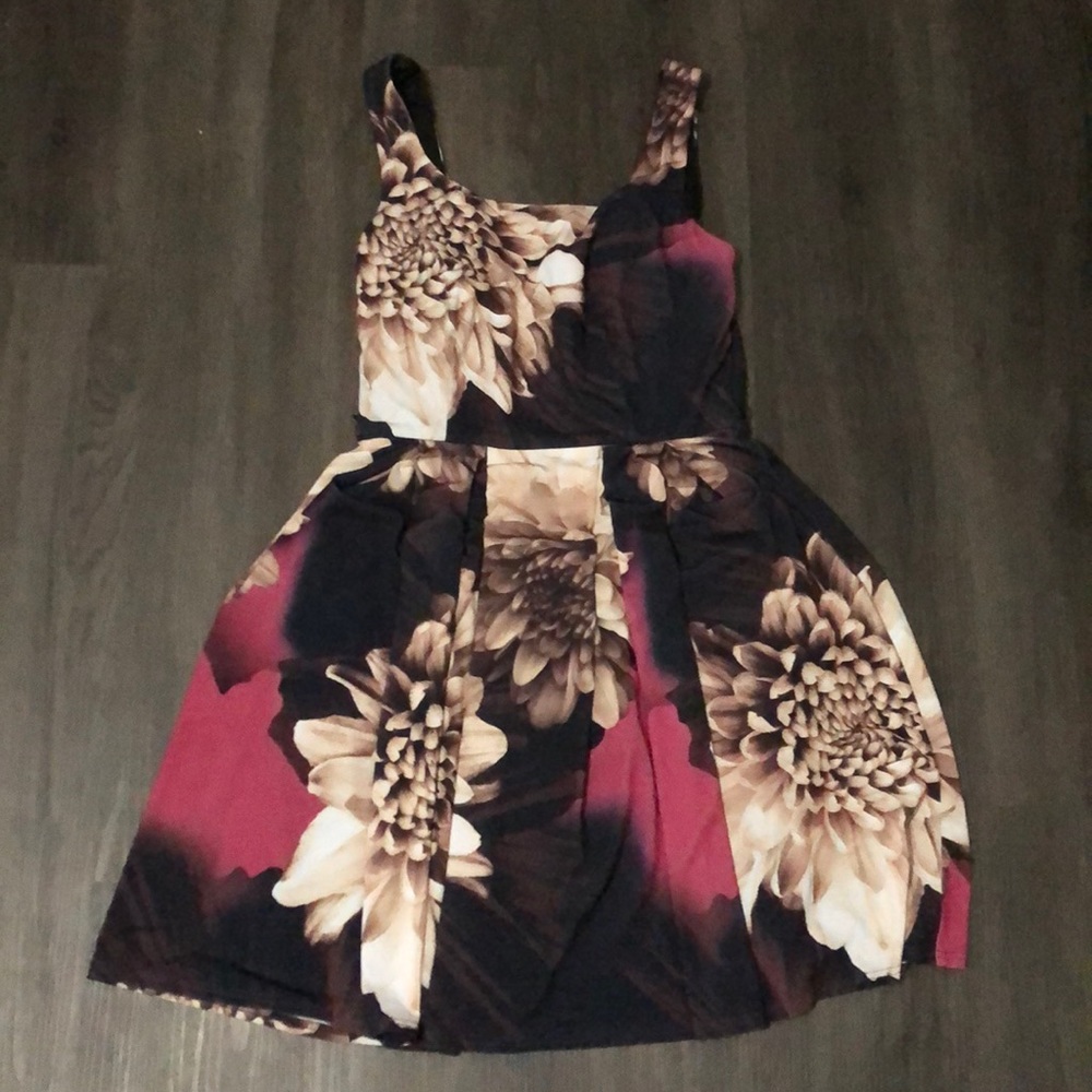 Floral fit and flare dress from le chateau